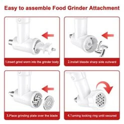 Eat Grinder Attachment,Food Grinder Kitchen Aid Meat Grinder Attachment For Kitchenaid Stand Mixer With 2 Sausage Stuffer Tubes,2 Grind Plates,2 Grinding Blades,by InnoMoon -KitchenAid Shop 518RPAzIKPL