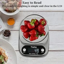 Jze Precision Digital Kitchen Food Scale-Accurately Weigh In Grams And Ounces For Portion Control And Weight Loss-Essential Tool For Home Cooking And Baking-Easy-to-Read LCD Display-Durable Design 12 Jze Precision Digital Kitchen Food Scale-Accurately Weigh In Grams And Ounces For Portion Control And Weight Loss-Essential Tool For Home Cooking And Baking-Easy-to-Read LCD Display-Durable Design -KitchenAid Shop 518SpcZVFML