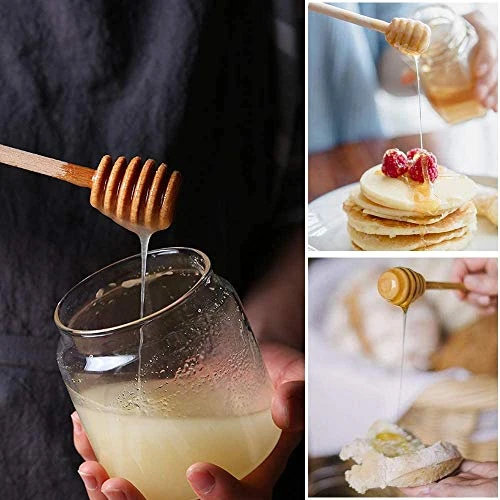 Wood Honey Dipper Sticks - Searea 100Pcs 3Inch Wooden Honey Dipper Stick Wooden Syrup Dippers Honeycomb Sticks Perfect For Drizzling Honey,Maple Syrup,Chocolate, Caramel,Honey Spoons 7 Wood Honey Dipper Sticks - Searea 100Pcs 3Inch Wooden Honey Dipper Stick Wooden Syrup Dippers Honeycomb Sticks Perfect For Drizzling Honey,Maple Syrup,Chocolate, Caramel,Honey Spoons - Image 5