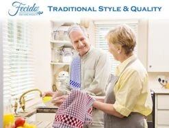 Classic Dark Kitchen Dish Towels With Hanging Loop - Heavy Duty Absorbent Dish Clothes - European Made 100% Cotton Tea Towels - Set Of 4, Red -KitchenAid Shop 518l6wBuitL