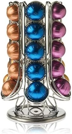 Nespresso Vertuo Capsules Holder - Drawer Tray For 45 Vertuoline & Bartesian Capsules - Tempered Glass - Capsule Storage - Designed For Nespresso Accessories - Pods Organizer - Peak Coffee -KitchenAid Shop 5195 AOnIAL. AC