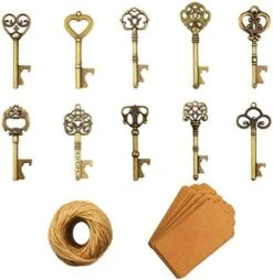 Key Bottle Openers - 50Pcs Vintage Skeleton Key Bottle Opener With Kraft Paper Gift Tags And Twine For Wedding Favors Antique Rustic Party Decoration, 10 Styles (Bronze) 11 Key Bottle Openers - 50Pcs Vintage Skeleton Key Bottle Opener With Kraft Paper Gift Tags And Twine For Wedding Favors Antique Rustic Party Decoration, 10 Styles (Bronze) -KitchenAid Shop 5197Uc00bNL. AC