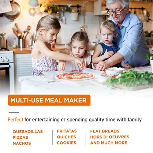 Commercial Chef CHPM12R Pizza Plus Meal Electric Food Makers, 12 Inch, Red 4 Commercial Chef CHPM12R Pizza Plus Meal Electric Food Makers, 12 Inch, Red - Image 2