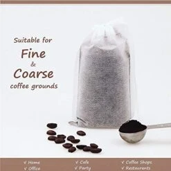 Isposable Cold Brew Coffee Filters - 100 Count Single Use Filter Sock Packs Durable Fine Mesh Brewing Bags For Concentrate, Iced Coffee Maker, French/Cold Press Kit, Tea In Mason Jar, 6'' X 10'' 11 Isposable Cold Brew Coffee Filters - 100 Count Single Use Filter Sock Packs Durable Fine Mesh Brewing Bags For Concentrate, Iced Coffee Maker, French/Cold Press Kit, Tea In Mason Jar, 6'' X 10'' -KitchenAid Shop 519Em5yKihL