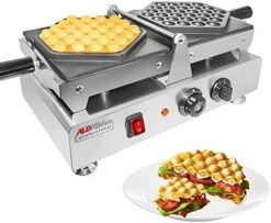 Bubble Waffle Maker | Waffle Iron With Nonstick Coating | Stainless Steel (Rotating (Hexagon-Shaped)) -KitchenAid Shop 519NL8Xa6L. AC