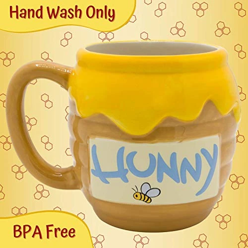 Winnie The Pooh Honey "Hunny" Pot Ceramic 3D Sculpted Coffee Mug, 23 Ounces 6 Winnie The Pooh Honey "Hunny" Pot Ceramic 3D Sculpted Coffee Mug, 23 Ounces - Image 4