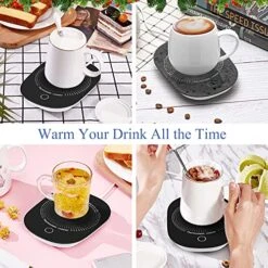 Coffee Mug Warmer For Desk With Auto Shut Off, Coffee Cup Warmer For Desk Office Home-Birthday Coffee Gifts