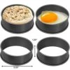 English Muffin Rings 3.5" - Non Stick Crumpet Rings For Fluffy Muffins - Set Of 4 Metal Baking Rings Set - Egg Ring Molds For Baking - No Leak Sturdy Egg Ring Set - Made In The UK 1 English Muffin Rings 3.5" - Non Stick Crumpet Rings For Fluffy Muffins - Set Of 4 Metal Baking Rings Set - Egg Ring Molds For Baking - No Leak Sturdy Egg Ring Set - Made In The UK -KitchenAid Shop 519lpUiM6WL