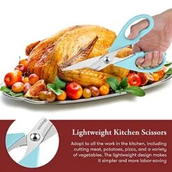 2-Pack Kitchen Scissors Light Blue, Pistachio & 2-Pack Kitchen Scissors Pastel Pink, Soft Purple Bulk -KitchenAid Shop 519sKVcKBlL