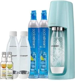 SodaStream Fizzi Sparkling Water Maker Bundle (Black), With CO2, BPA Free Bottles, And 0 Calorie Fruit Drops Flavors -KitchenAid Shop 519t3uJNdgL. AC
