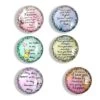 Valoin Inspirational Quote Refrigerator Magnets, Set Of Six 4x4cm The Gifts For Kids, Whiteboard Magnets For Classroom Or Locker