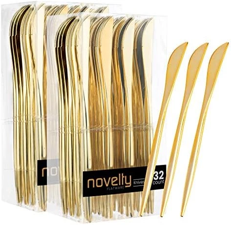 Novelty Modern Flatware, Cutlery, Disposable Plastic Dinner Forks Luxury Gold 64 Count 14 Novelty Modern Flatware, Cutlery, Disposable Plastic Dinner Forks Luxury Gold 64 Count - Image 12