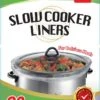 20 Count Disposable Slow Cooker Liners And Cooking Bags | Extra Large Size Fits 6-10QT Pot, 14"x 22" | Suitable For Oval & Round Pot, BPA Free (1 Pack) -KitchenAid Shop 51A0FOM8CuL