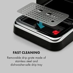 Espressionata Gusto - Espresso Maker, 20 Bar Pump Pressure, 1100 Watts, Makes 6 Cups (0.3 Gallon), Removable Stainless-Steel Drip Grid, Dishwasher-Safe Drip Tray, Retro Look, Black -KitchenAid Shop 51A1sPuorkL