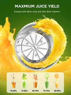 Juicer Machine, 500W Juicer With 3” Big Mouth For Whole Fruits And Veg, Centrifugal Juice Extractor With 3-Speed Setting, Easy To Clean, Stainless Steel, BPA Free -KitchenAid Shop 51A6PrSJytL