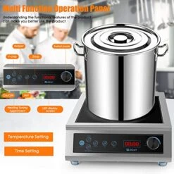 Induction Cooktop, Commercial Electric Stove 3500W 240v Commercial Induction Cooktop Hot Plate For Cooking Portable Electric Stove For Kitchen Home School & Restaurant -KitchenAid Shop 51ACaPCCzOL