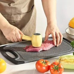 Plastic Meat Tenderizer Hammer With Comfortable-Grip Wooden Handle, Dual-side Meat Pounder For Kitchen, Meat Mallet For Tenderizing Steak Beef Poultry, Perfect For Home Cooks And Professional Chefs -KitchenAid Shop 51AHpXVYkoL