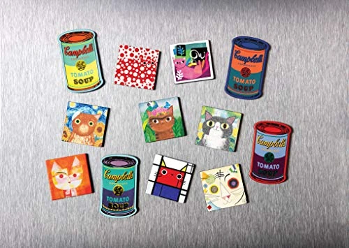 Mudpuppy Galison Artsy Cats Magnets – Artistic And Funny Refrigerator Magnets, Includes Nine Designs, Each One Measures 1.5†X 1.5†– Makes A Great Gift For Cat And Art Lovers, Multi Color 4 Mudpuppy Galison Artsy Cats Magnets – Artistic And Funny Refrigerator Magnets, Includes Nine Designs, Each One Measures 1.5†X 1.5†– Makes A Great Gift For Cat And Art Lovers, Multi Color - Image 2