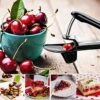 Cherry Pitter Tool, Heavy Duty Olive Pitter Tool,Cherry Stoner Pitter Core Remover, Portable Cherry Pitter Kitchen Aid With Space-Saving Lock Design (black) -KitchenAid Shop 51AQ2jz0t5L