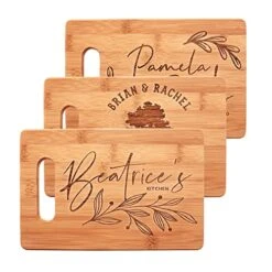 Personalized Cutting Board, 15 Designs - Gifts For Couples, Housewarming Gifts, Wedding Gifts, Engraved Kitchen Sign - Birthday Gifts For Women