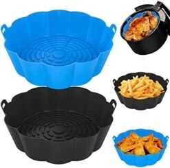 2 Pack Air Fryer Silicone Liners Reusable Round Insert, Food Grade Silicone Liners For Air Fryer Basket Accessories, 8.5 Inches For 5 To 8 Qt For Air Fryer Oven Accessories (Black And Grey) 18 2 Pack Air Fryer Silicone Liners Reusable Round Insert, Food Grade Silicone Liners For Air Fryer Basket Accessories, 8.5 Inches For 5 To 8 Qt For Air Fryer Oven Accessories (Black And Grey) -KitchenAid Shop 51AXdLWquVL. AC