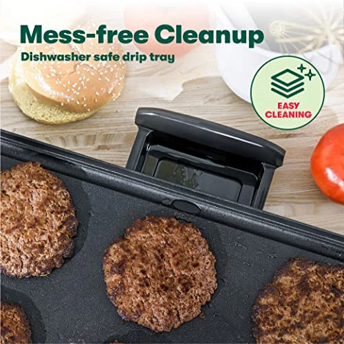 Bella Electric Griddle With Warming Tray - Smokeless Indoor Grill, Nonstick Surface, Adjustable Temperature & Cool-touch Handles, 10" X 18", Copper/Black 7 Bella Electric Griddle With Warming Tray - Smokeless Indoor Grill, Nonstick Surface, Adjustable Temperature & Cool-touch Handles, 10" X 18", Copper/Black - Image 5