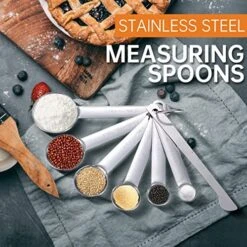 Measuring Spoons Set Of 7, Premium Heavy Duty 18/8 Stainless Steel Measuring Spoons Cups Set 12 Measuring Spoons Set Of 7, Premium Heavy Duty 18/8 Stainless Steel Measuring Spoons Cups Set -KitchenAid Shop 51AdwgoOWZL