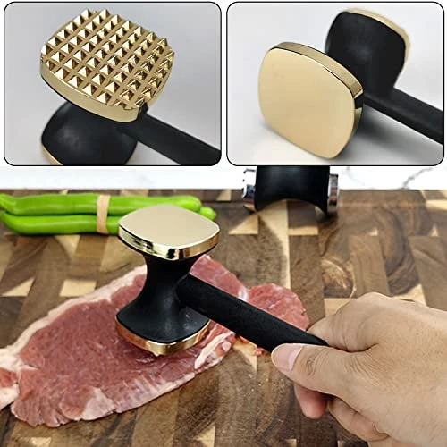 Kitchen Meat Tenderizer Sets - Heavy Duty Manual Hammer Mallet Tool And Meat Tenderizer Needle Tool,Meat Hammer Used For Steak, Chicken, Fish,Meat Pounder With Comfort Grip Handle 5 Kitchen Meat Tenderizer Sets - Heavy Duty Manual Hammer Mallet Tool And Meat Tenderizer Needle Tool,Meat Hammer Used For Steak, Chicken, Fish,Meat Pounder With Comfort Grip Handle - Image 3
