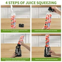 Personal Blender For Shakes And Smoothies, Powerful Smoothie Blender With 450w Powerful Motor 2 X Travel Cups 20oz Pulse Technology BPA-Free -KitchenAid Shop 51AeFcw7Z5L