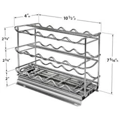 LYNK PROFESSIONAL® Slide Out Coffee Pod Holder Organizer Upper Kitchen Cabinet And Coffee Bar Pull Out Rack, Compatible With Keurig K-Cup - Lifetime Limited Warranty - Chrome 11 LYNK PROFESSIONAL® Slide Out Coffee Pod Holder Organizer Upper Kitchen Cabinet And Coffee Bar Pull Out Rack, Compatible With Keurig K-Cup - Lifetime Limited Warranty - Chrome -KitchenAid Shop 51Al5GwXHzL