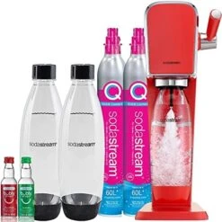 SodaStream Art Sparkling Water Maker Bundle (Black), With CO2, DWS Bottles, And Bubly Drops Flavors -KitchenAid Shop 51Av5CMGuRL. AC