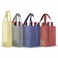 - Reusable Wine Bottle Tote Bags, Wine Bags For Wine Bottles Gifts, Wine Bags With Handles, Wine Bottle Carrier, Wine Bags For 1-6 Bottles, Set Of 4, Ornate