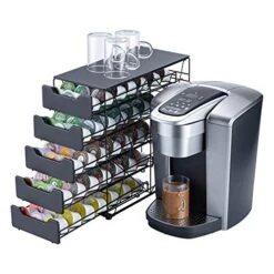 K Cup Holders For Counter Small For Keurig K-cup Holder For Mr Coffee For Tea (105 Pods-5 Tiers)