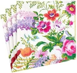 Edwardian Garden Paper Luncheon Napkins In Ivory, Two Packs Of 20 -KitchenAid Shop 51BGNbNY2qL. AC 1