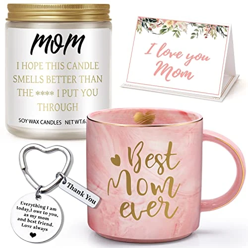 Mothers Day Gifts,Gifts For Mom From Daughter, Mom Gifts, Best Mom Ever Coffee Mug Set With Lavender Candles, Keychain, Christmas, Birthday Gifts For Mom, Wife, Women, Pregnant Mom 3 Mothers Day Gifts,Gifts For Mom From Daughter, Mom Gifts, Best Mom Ever Coffee Mug Set With Lavender Candles, Keychain, Christmas, Birthday Gifts For Mom, Wife, Women, Pregnant Mom