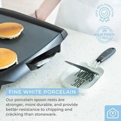 Heartland Home Porcelain Nesting Spoon Rest For Stove Top Or Kitchen Counter. 2pc Cooking Spoon Holder (Big/Little). Utensil Rest And Small Spoon Rest. Smart Kitchen Gadgets And Cute Kitchen Gifts -KitchenAid Shop 51BJPwMlDuL