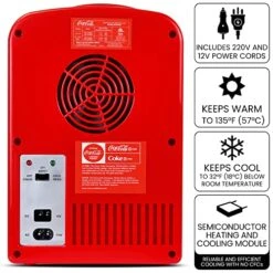 Coca-Cola Cola KWC4 KWC4B Polar Bear 4 Litres Mini Fridge, 4 Liters, Red/White 9 Coca-Cola Cola KWC4 KWC4B Polar Bear 4 Litres Mini Fridge, 4 Liters, Red/White -KitchenAid Shop 51BNQCTB1NL