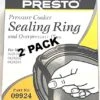 2 Pk, Presto Pressure Cooker Gasket Sealing Ring 09924