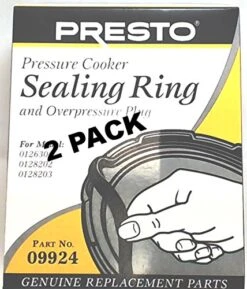2 Pk, Presto Pressure Cooker Gasket Sealing Ring 09924
