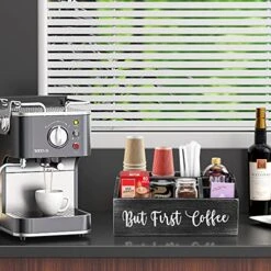 Coffee Station Organizer-Wooden Coffee Bar Accessories Organizer For Countertop, Farmhouse Coffee Bar Station Accessories And Organizer Decor Coffee Pod Holder Storage Basket For Coffee Bar Decor -KitchenAid Shop 51BcRCcUuVL