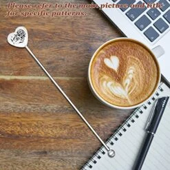 GENERIC Funny Coffee Stir Sticks Engraved With Mama Needs Coffee Heart Cup Stainless Steel Reusable Beverage Drink Stirrer, Novelty Humor Gift For Tea Coffee Lover Men Women Dad Mom Xmas Birthday -KitchenAid Shop 51Bd0fY8Z0L