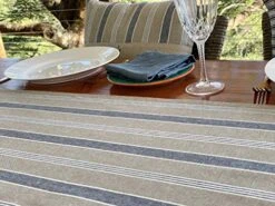 Nautical Table Runner - Cotton Decorative Embroidered Design – Natural, Navy Blue And White -Coastal Lighthouse (72 Inch) -KitchenAid Shop 51Br3Svzh3L