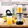 4 Piece Set 22oz Tall Replacement Blender Cup With Flip Top To Go Lid And Handle Compatible With Magic Bullet Cups Travel Mugs 250w MB1001 Blender Juicer Mixer -KitchenAid Shop 51BvIuw2xjS