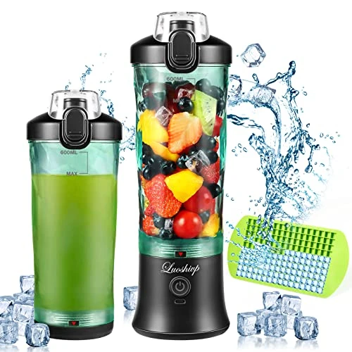 Portable Blender,22 Oz Mini Blender For Shakes And Smoothies,Personal Blender With Rechargeable USB,Fruit,Smoothie,Baby Food Mixing Machine Blender With 6 Blades ,for Home,Kitchen,Travel ,Sports (black) 3 Portable Blender,22 Oz Mini Blender For Shakes And Smoothies,Personal Blender With Rechargeable USB,Fruit,Smoothie,Baby Food Mixing Machine Blender With 6 Blades ,for Home,Kitchen,Travel ,Sports (black)