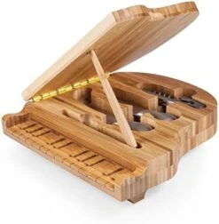 Brand Piano Cheese Board & Knife Set, Novelty Charcuterie Board With Cheese Knife Set, Cheese Boards Charcuterie Boards, (Bamboo) -KitchenAid Shop 51BzKwAQYL. AC