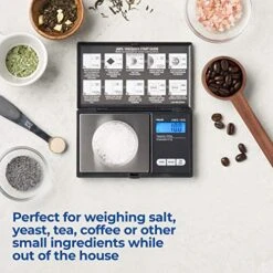 Eries Digital Pocket Weight Scale 1kg X 0.1g, (Black), AWS-1KG-BLK -KitchenAid Shop 51C0QjrjV4L