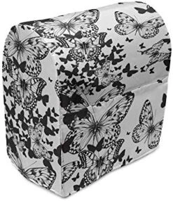 Ambesonne Green Stand Mixer Cover, Retro Style Themed Pattern With Little White Polka Dots Pastel, Kitchen Appliance Organizer Bag Cover With Pockets, 6-8 Quarts, Mint Green White -KitchenAid Shop 51C4fD8X 6L. AC