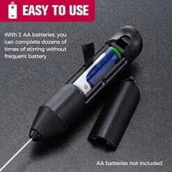 Ortgo Milk Frother Handheld, Electric Whisk Drink Mixer Frother For Coffee, Latte, Matcha, Hot Chocolate, Battery Operated Mini Foamer Coffee Mixer With Stand Included - Black -KitchenAid Shop 51C857OC2GL