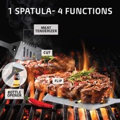 BBQ Grill Accessories, Heavy Duty Stainless Steel Grill Set With Aluminum Case And Apron, Grill Tools And Utensils Set For Outdoor Grill, Grilling Gifts For Men, Father, Husband, Women, Dad 12 BBQ Grill Accessories, Heavy Duty Stainless Steel Grill Set With Aluminum Case And Apron, Grill Tools And Utensils Set For Outdoor Grill, Grilling Gifts For Men, Father, Husband, Women, Dad -KitchenAid Shop 51CBnF0bcsL