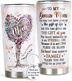 Gifts For Bonus Mom From Son, Daughter - Best Bonus, Step Mom Ever Gifts - 20oz Tumbler W/Straw & Keychain - Christmas, Birthday, Mothers Day Gifts For Stepmom, Mother In Law, Boyfriend Mom 15 Gifts For Bonus Mom From Son, Daughter - Best Bonus, Step Mom Ever Gifts - 20oz Tumbler W/Straw & Keychain - Christmas, Birthday, Mothers Day Gifts For Stepmom, Mother In Law, Boyfriend Mom -KitchenAid Shop 51CC1IAmx3L. AC